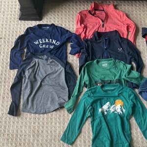 Bundle of (11) J Crew Kids Long Sleeves - Navy, Gray, Green, Red - SIZE 2/3